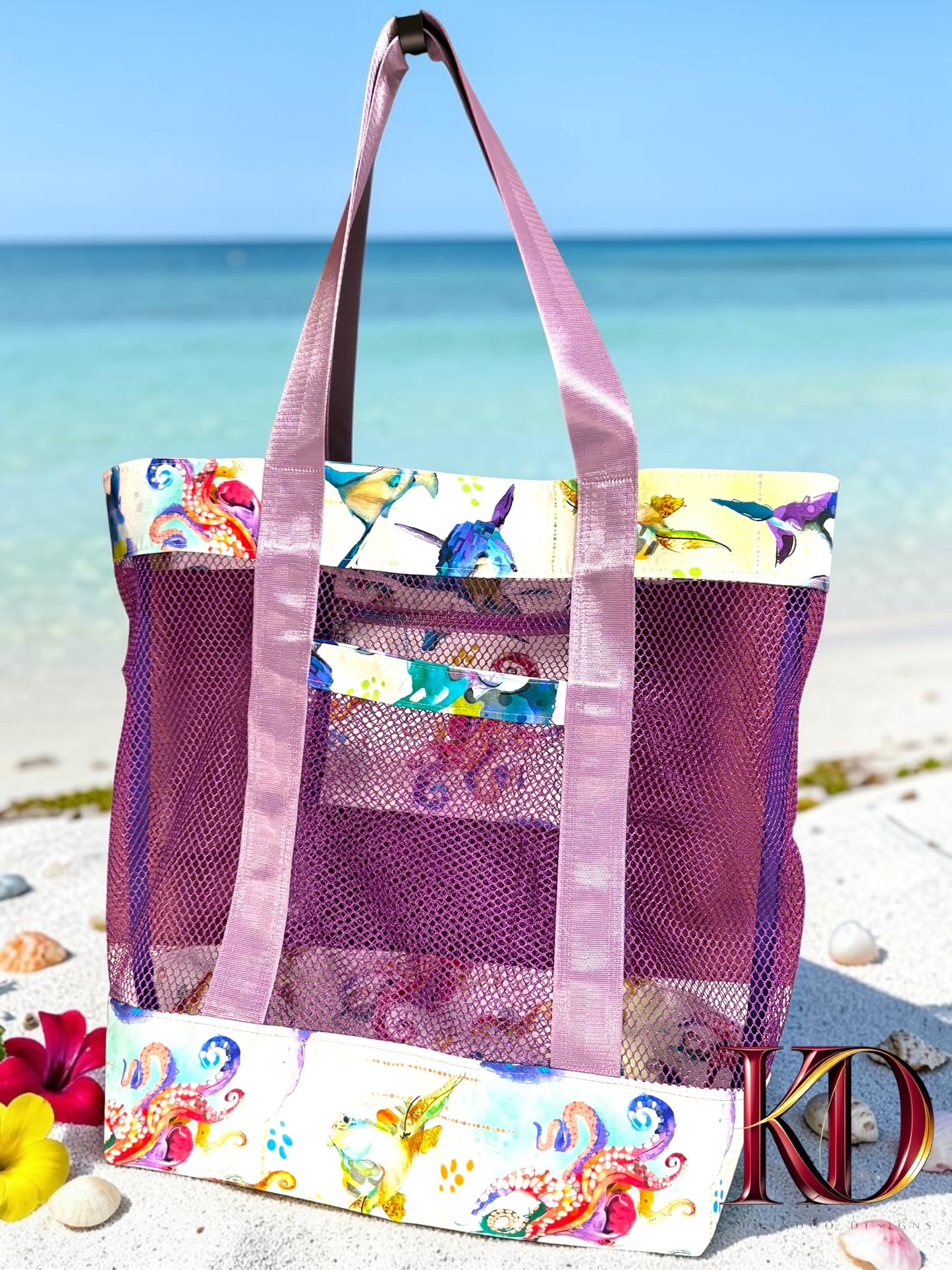 Ocean Breeze Mesh Beach Tote
