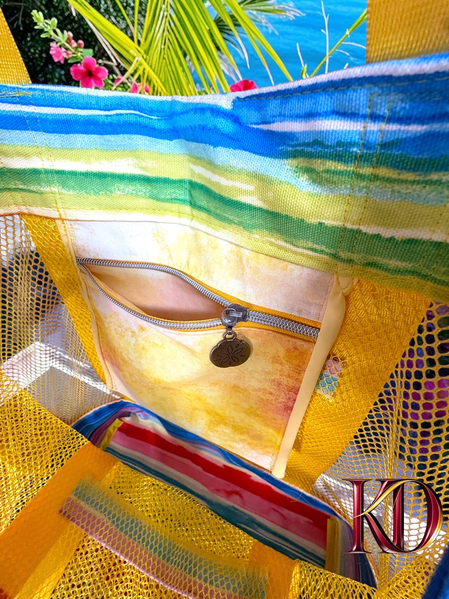 Ocean Breeze Mesh Beach Tote
