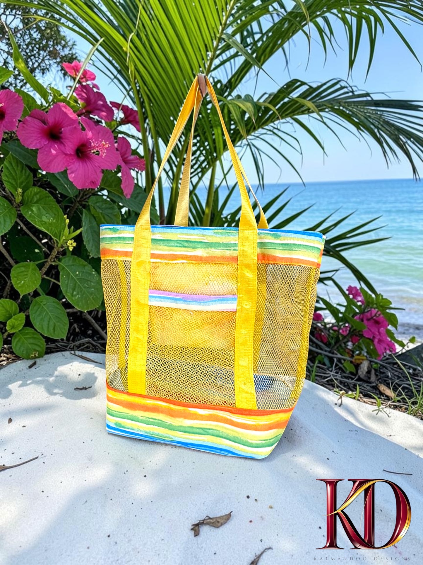 Ocean Breeze Mesh Beach Tote