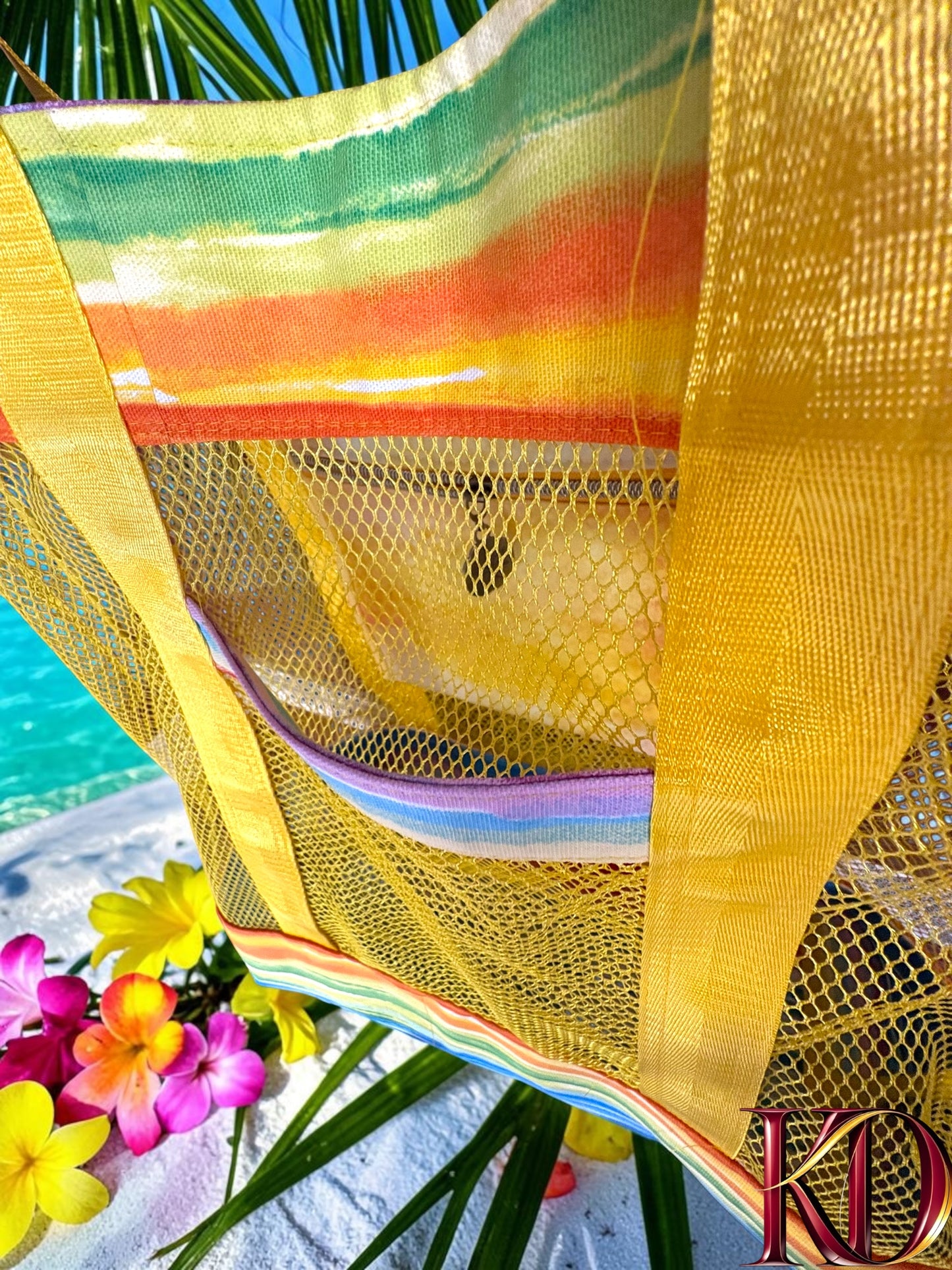Ocean Breeze Mesh Beach Tote