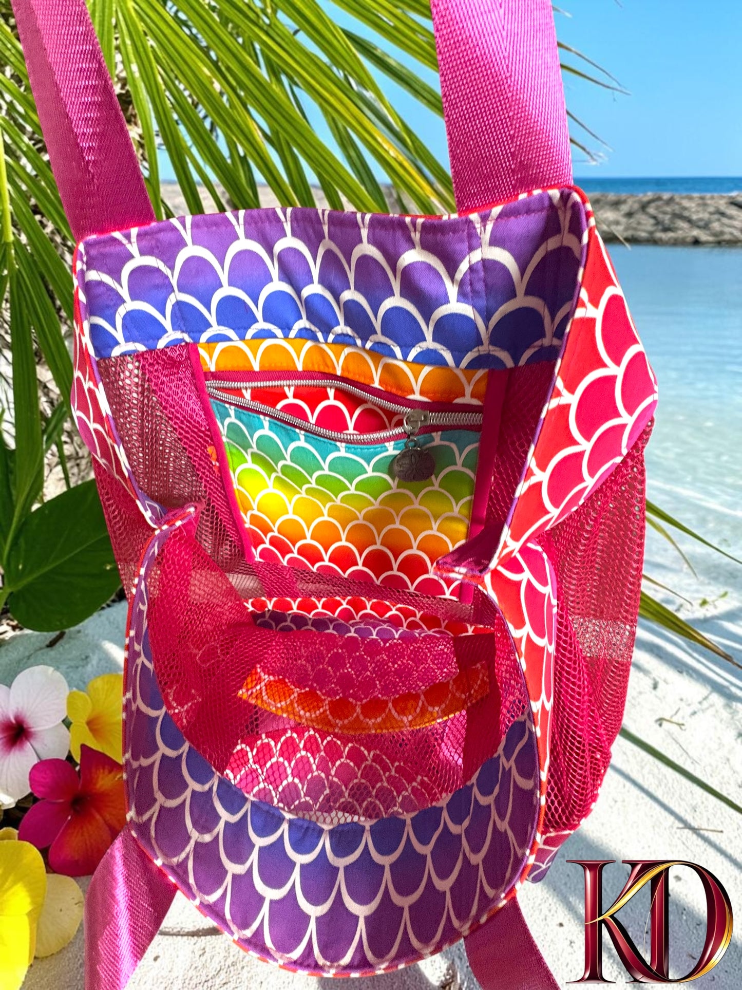 Ocean Breeze Mesh Beach Tote
