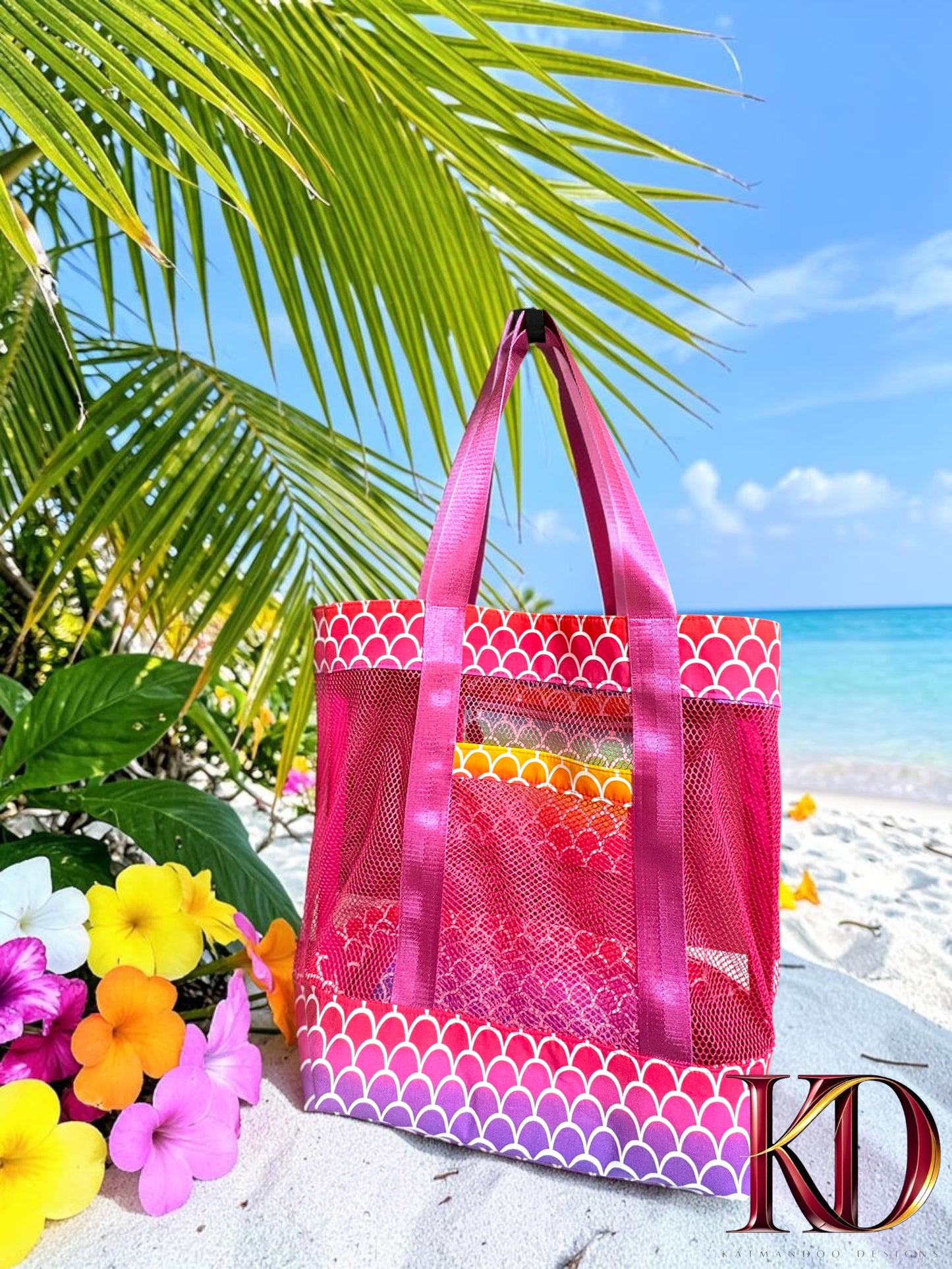 Ocean Breeze Mesh Beach Tote