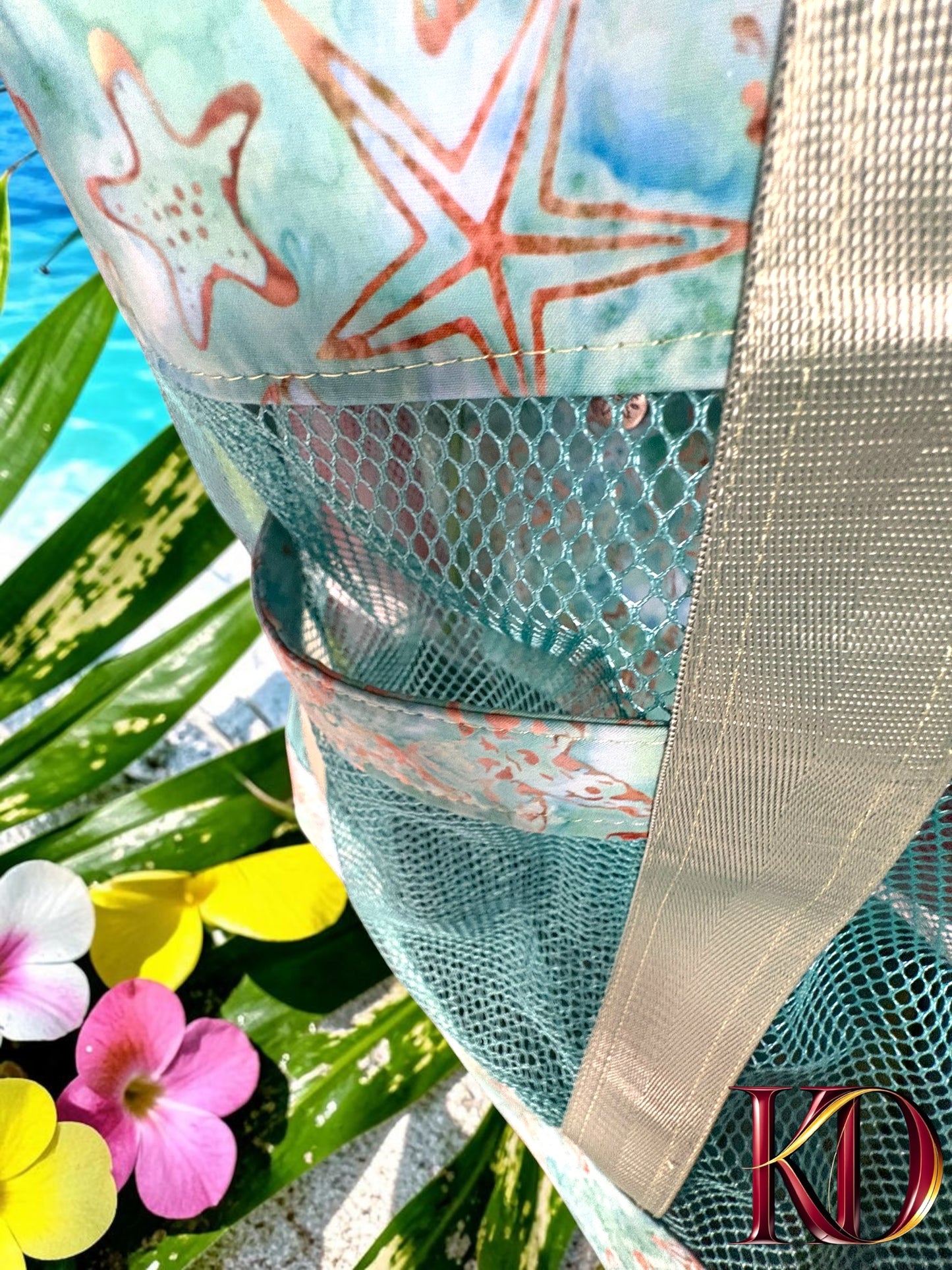 Ocean Breeze Mesh Beach Tote