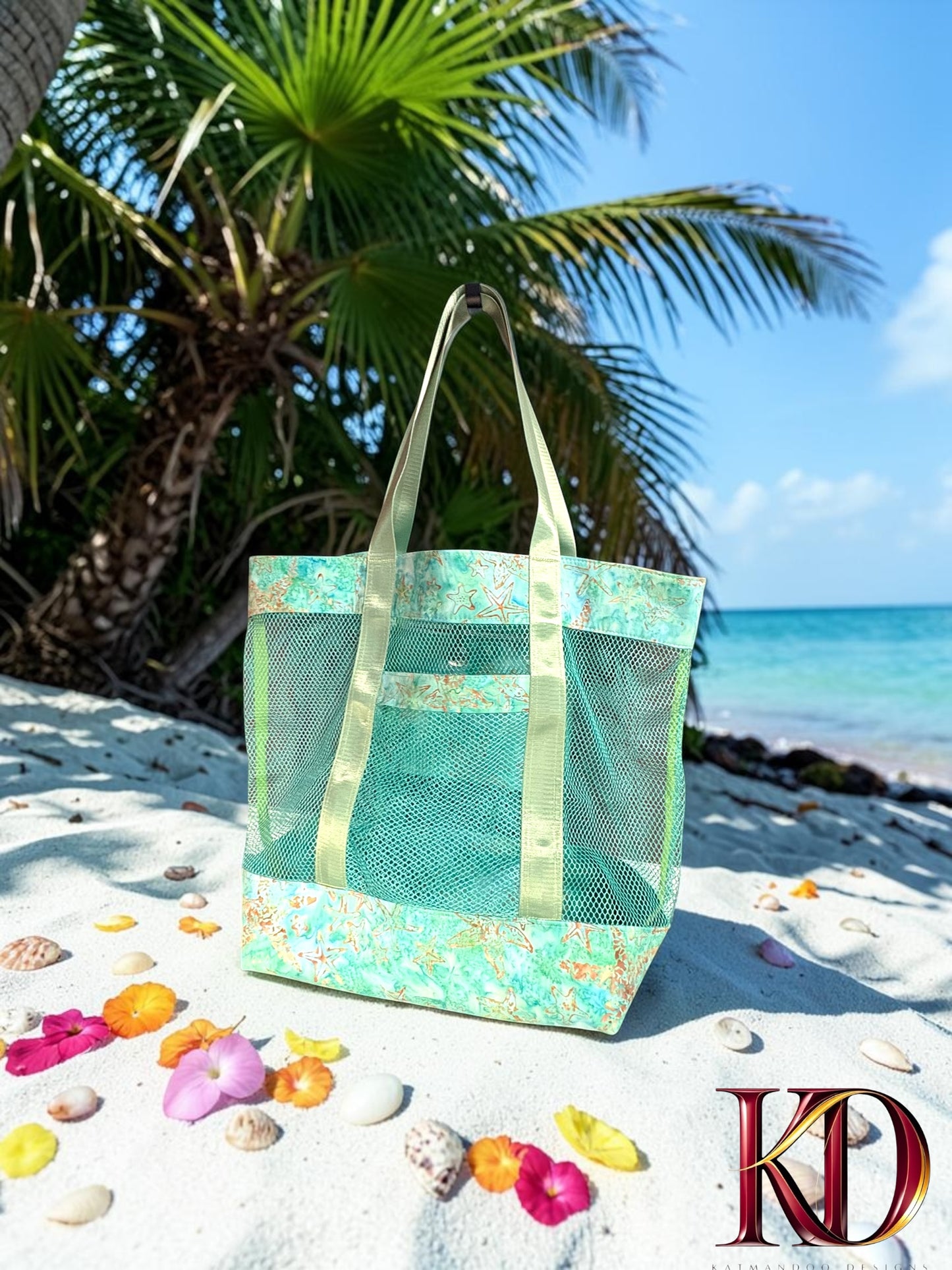 Ocean Breeze Mesh Beach Tote
