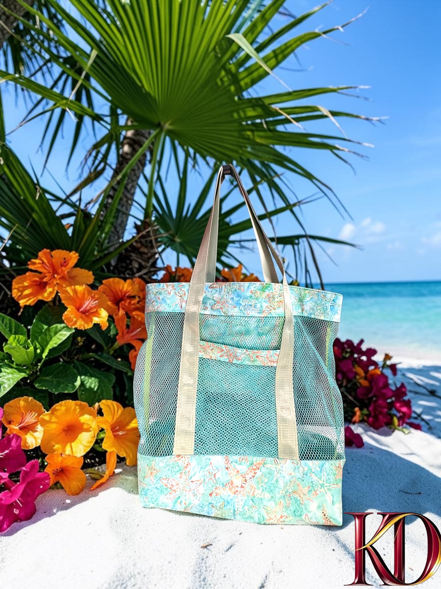 Ocean Breeze Mesh Beach Tote