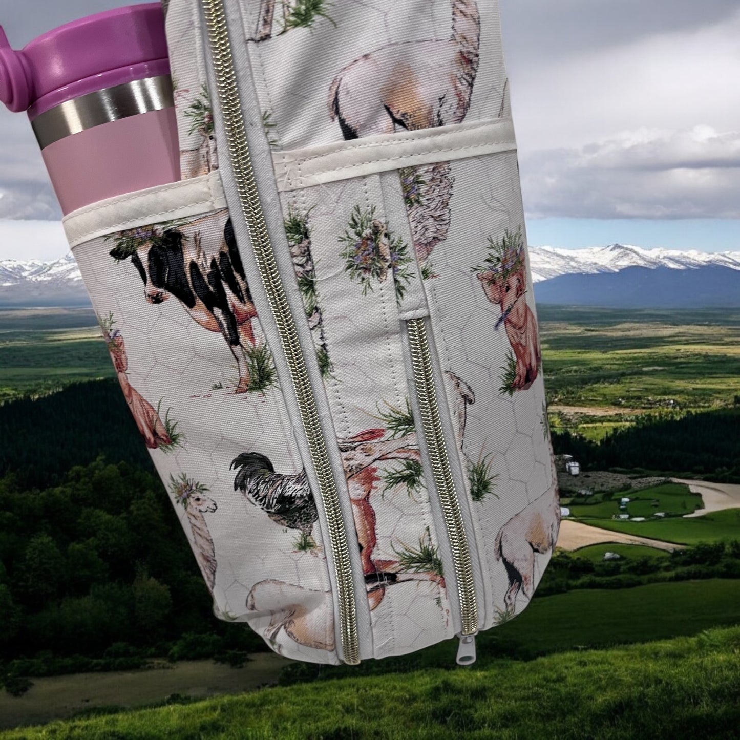 Yoga Mat Bag-Farm Animals