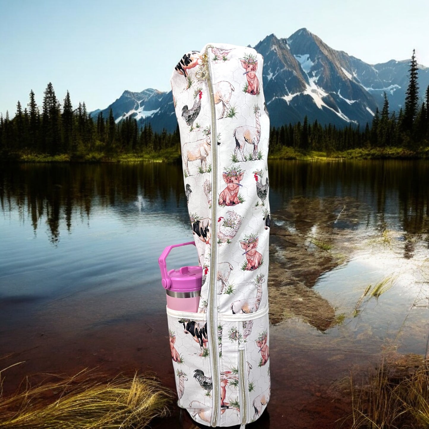 Yoga Mat Bag-Farm Animals