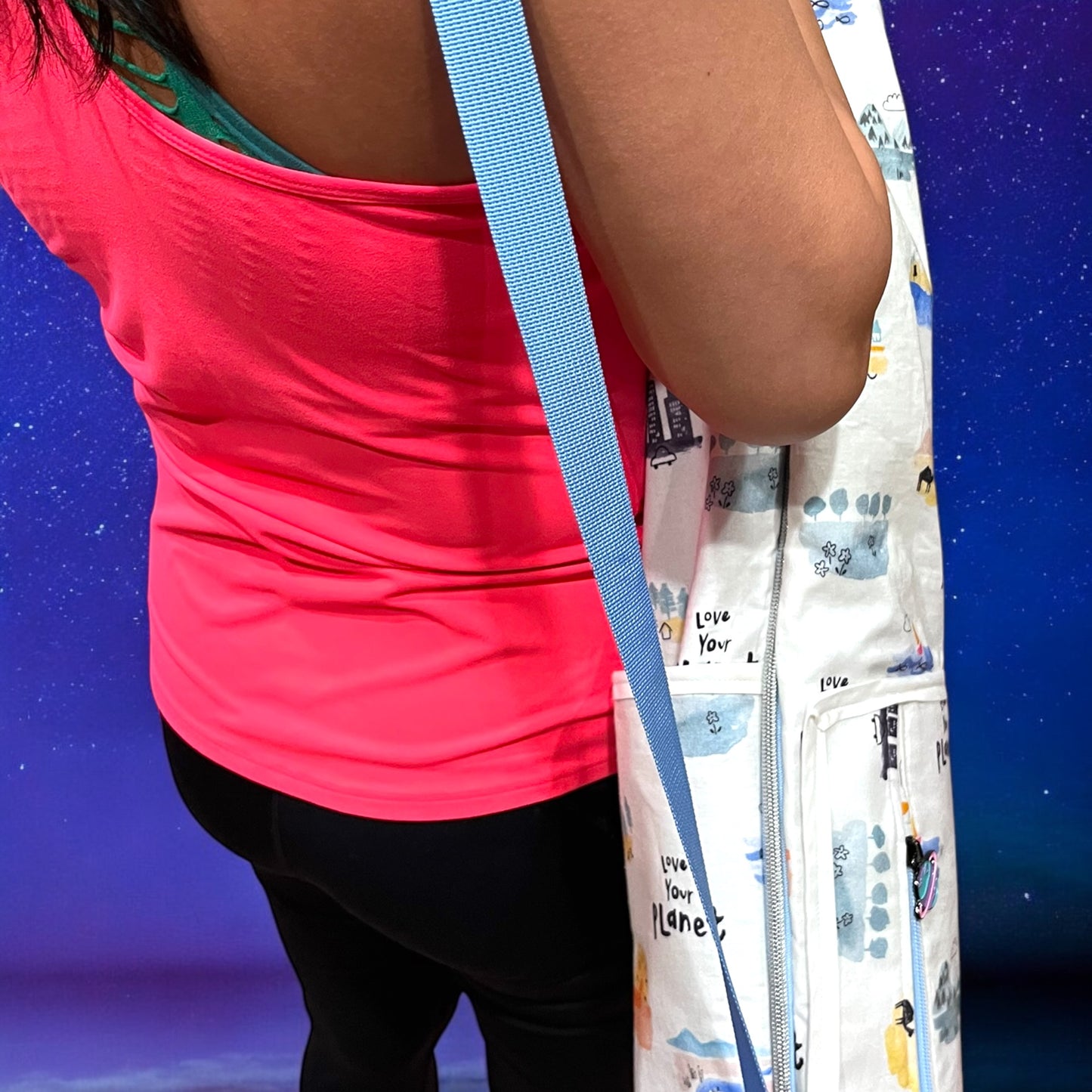 Yoga Mat Bag-Love your Planet