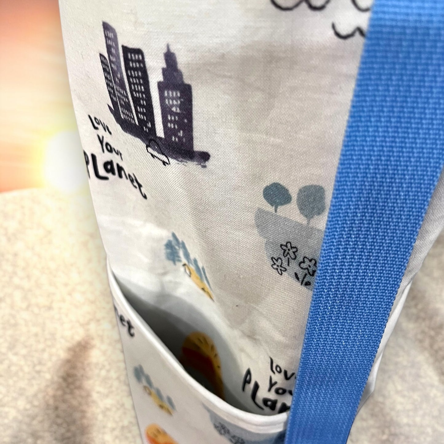 Yoga Mat Bag-Love your Planet