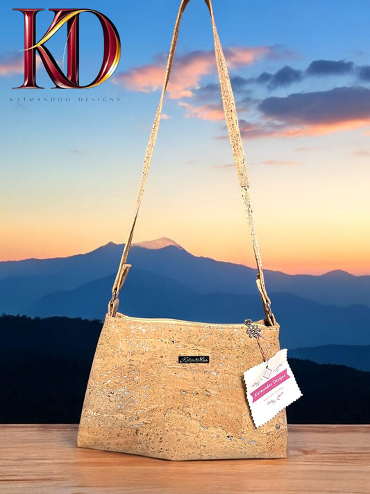 Natural-Cork shoulder bag