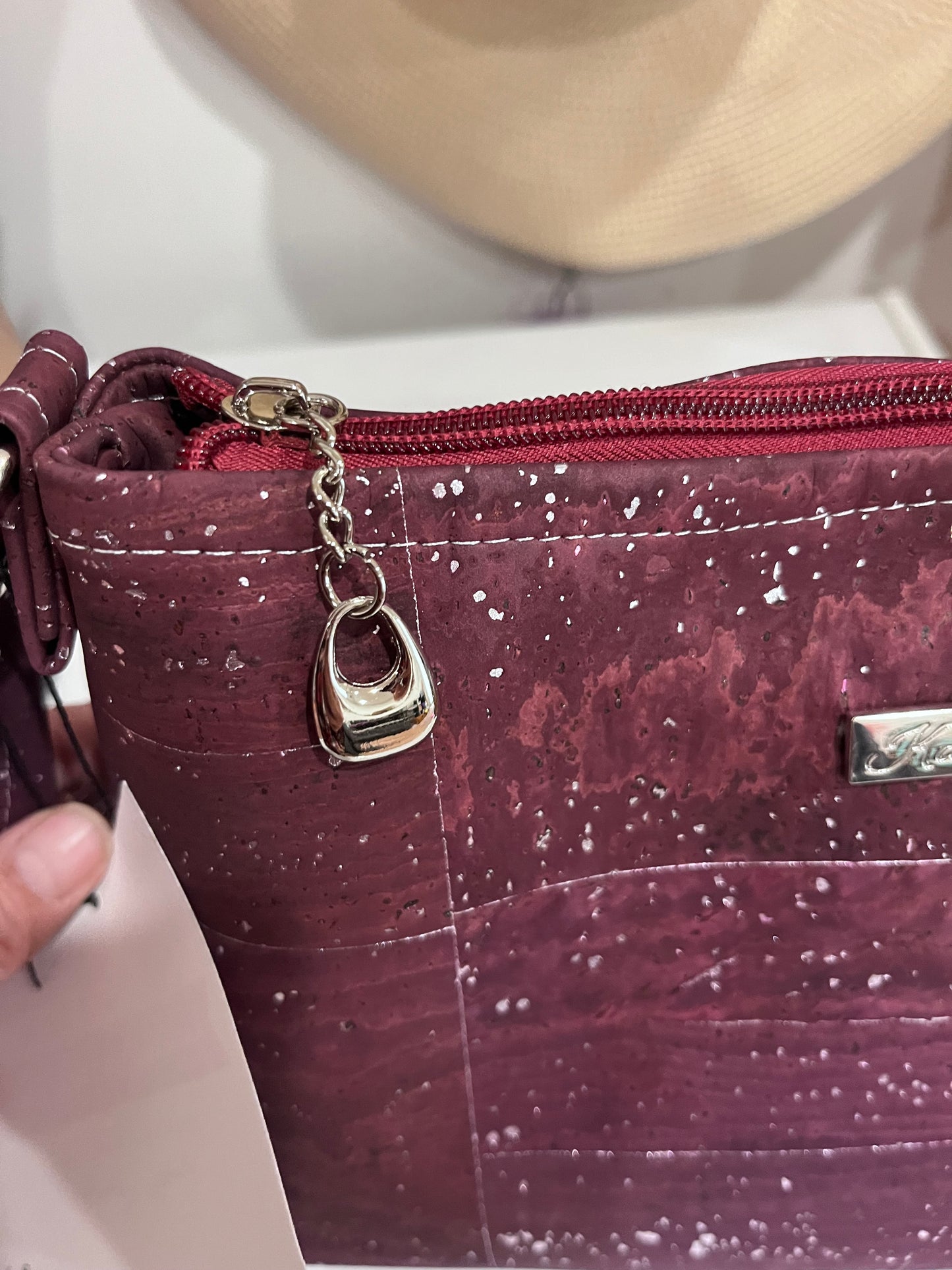 Wine -Cork shoulder bag