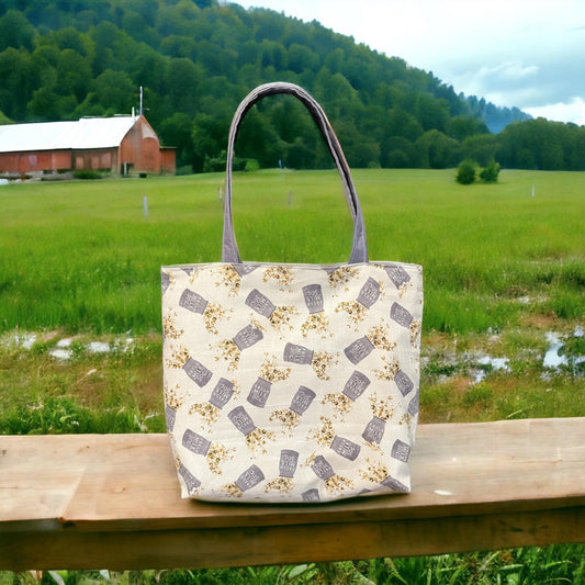 Milk can tote