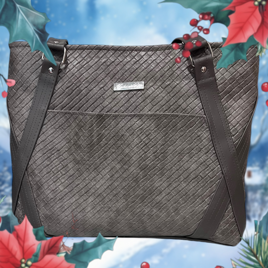 Grey Passionflower handbag