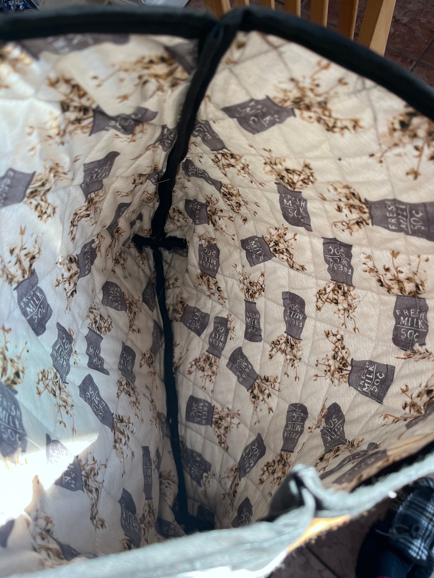 Quilted Farmhouse Tote Bag